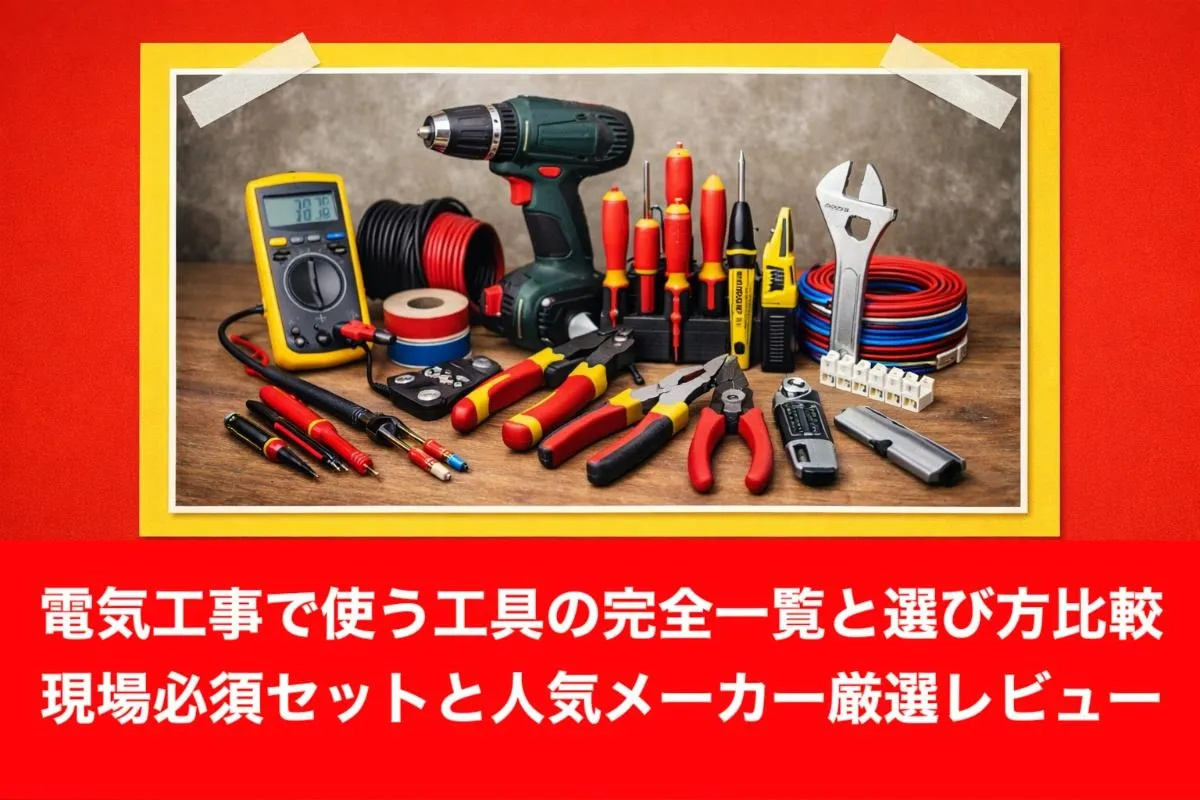 電気工事で使う工具の完全一覧と選び方比較|現場必須セットと人気メーカー厳選レビュー